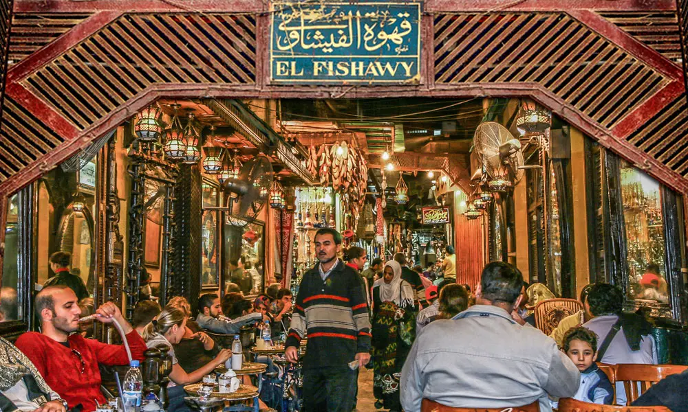egyptian coffee, best coffee shops in cairo, el fishawy cafe cofee cairo egypt, wifi cafe cairo egypt