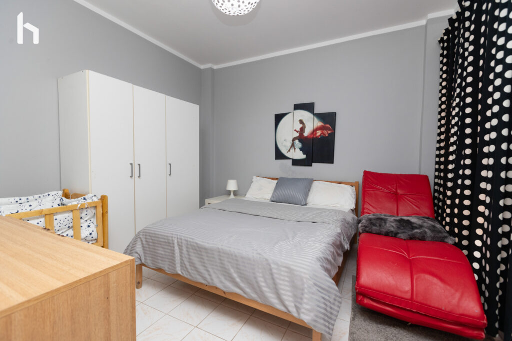 Two spacious bedrooms offering a peaceful retreat in your Al Rehab City apartment.