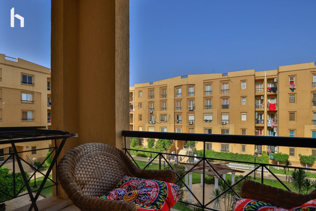Enjoy the beautiful views of Al Rehab City from your private balcony.