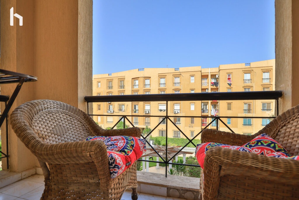 Enjoy the beautiful views of Al Rehab City from your private balcony.